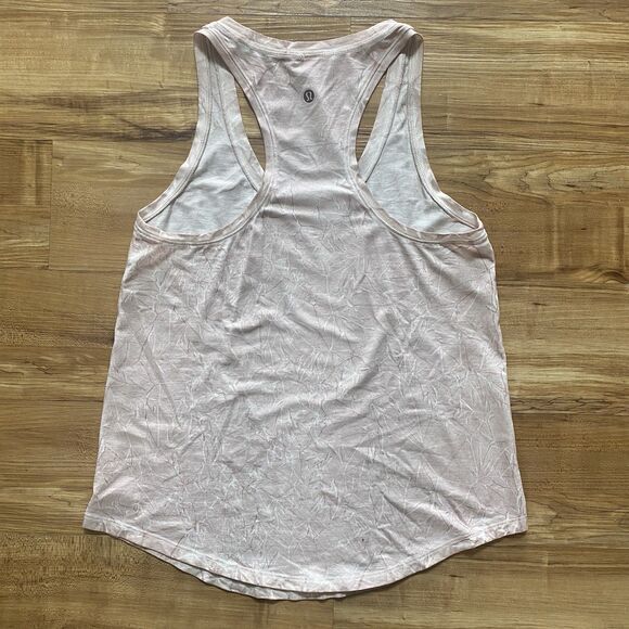 LULULEMON 4 Womens Summit Wash Smokey Topaz Pink Love Tank Top Workout Running S - Picture 12 of 15